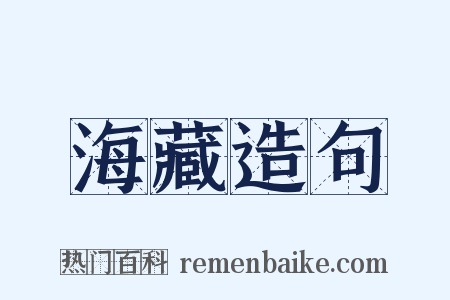 海藏造句是什么意思的图片